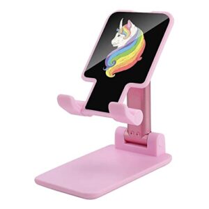 cat unicorn foldable desktop cell phone holder portable adjustable stand for travel desk accessories