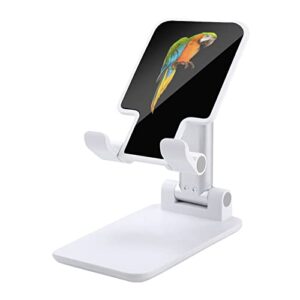 parrot bird foldable desktop cell phone holder portable adjustable stand for travel desk accessories
