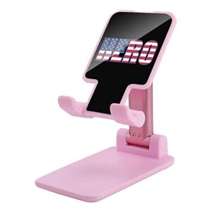 american hero flag foldable desktop cell phone holder portable adjustable stand for travel desk accessories