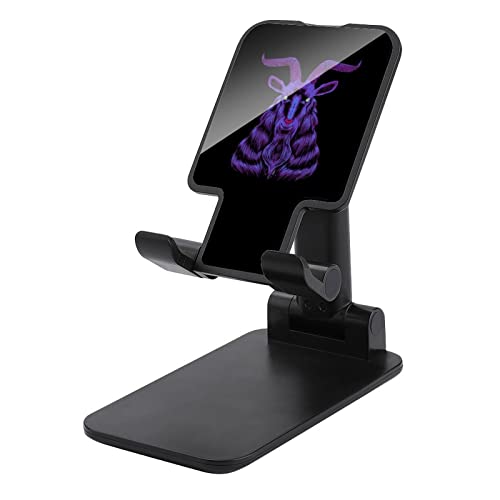 Satan Goat Foldable Desktop Cell Phone Holder Portable Adjustable Stand for Travel Desk Accessories