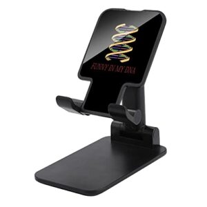 funny dna foldable desktop cell phone holder portable adjustable stand for travel desk accessories