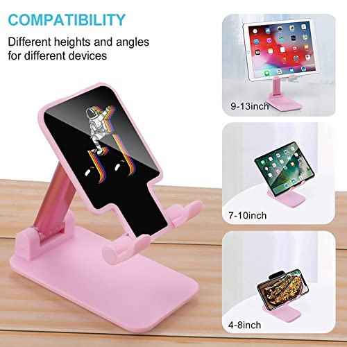 Space Astronaut Musical Note Foldable Desktop Cell Phone Holder Portable Adjustable Stand for Travel Desk Accessories