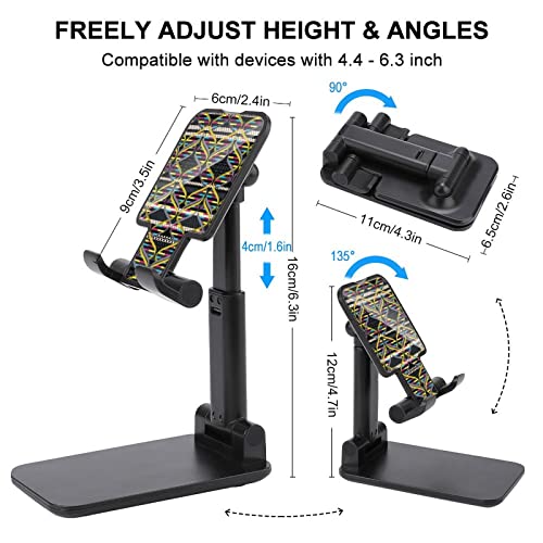 DNA Spiral Foldable Desktop Cell Phone Holder Portable Adjustable Stand for Travel Desk Accessories