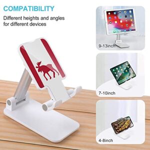 Canada Moose Flag Foldable Desktop Cell Phone Holder Portable Adjustable Stand for Travel Desk Accessories