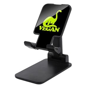 Vegan Dinosaur Foldable Desktop Cell Phone Holder Portable Adjustable Stand for Travel Desk Accessories