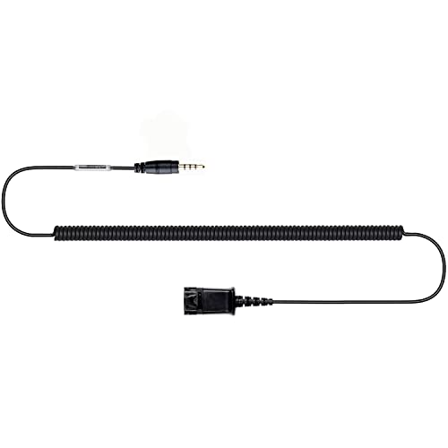 Quick Disconnect Adapter Cable 3.5mm Jack for Plantronics Headsets