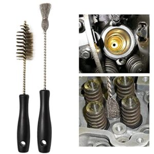 ZUDKSUY Injector Sleeve Cup Hole Seat Cleaning Brush Kit Car Wash Brush Fuel Injector Cleaner Compatible with 7.3L 6.0L 6.4L 6.7L 1994-2018, 3126 C7 C9, Replace AP0084 AP0085 3252