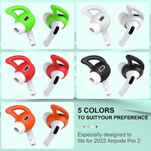 [5 Pairs] Silicone Ear Hooks for AirPods Pro 2, Ear Hook Anti Slip AirPods Pro 2 Accessories Compatible with AirPods Pro 2nd Generation (2022) - NOT Fit in Case