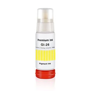 storcfe GI-26 Pigment Refill Bottle Ink Replacement for Canon GI-26 GI26 Ink Work for Canon PIXMA MegaTank GX3020 GX4020 GX5020 GX6020 GX6021 GX7020 GX7021 Printer (Black 135ml, CMY 70ml, 4-Pack)