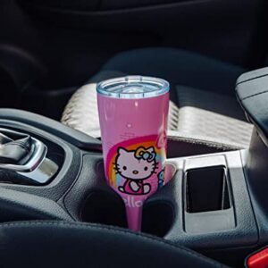 Silver Buffalo Sanrio Hello Kitty Graffiti Rainbow Double-Walled Stainless Steel Travel Tumbler | Holds 22 Ounces