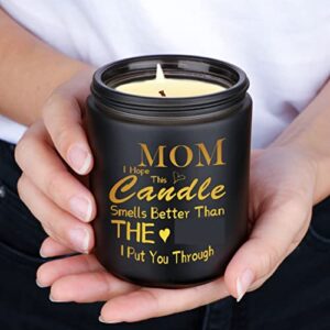 Gifts for Mom from Daughters Son, Funny Birthday Gifts for Mom from Daughter, Unique Mom Gifts, Mothers Day Thanksgiving Christmas Gifts Presents for Mom, 7oz Lavender Scented Candles