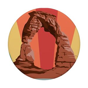 Arches Souvenir National Park Moab Canyon Souvenir Hiking PopSockets Swappable PopGrip