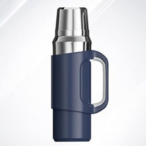 mmllzel 316 stainless steel outdoor thermos large capacity portable double wall vacuum flask insulated tumbler 48 hour (color : d)