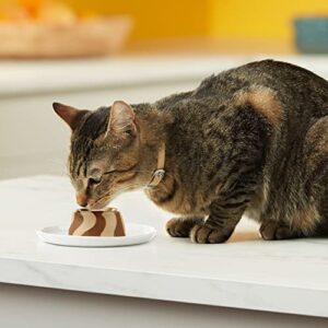 Meow Mix Tasty Layers Swirled Paté Cat Food, Tuna & Whitefish Recipe in Sauce Stuffed With Real Tuna, 2.75 oz. Cup, 12ct