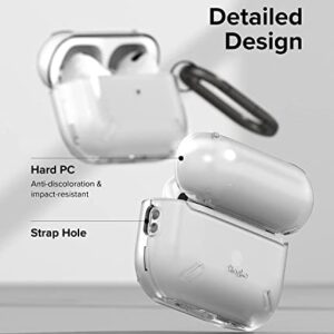 Ringke Layered Case [Scratch Resistance] Compatible with AirPods Pro 2 Case, Shockproof Cover with Carabiner Designed for AirPods Pro 2nd Generation - Matte Clear