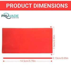 Pruvade Base Plate Wax | 20 Pack | Red Utility Bite Wax, Baseplate Wax - All Season Denture Casting Wax Sheets, Orthodontic Dental Wax, for Modelling | Filling | Lab Equipment - 1 Lb (20 Sheets)