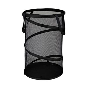 wsklinft dirty clothes hamper storing with double handle traveling portable collapsible laundry storage basket for household black