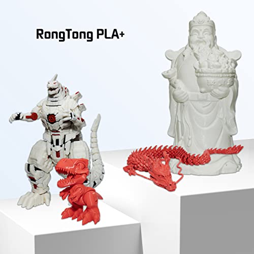 RongTong 3D Printer Filament PLA Plus (PLA+) 1.75mm Grey, PLA + Filament 1kg Spool (2.2lbs) Toughness, 3D Printing Filament PLA Pro, Fit Most FDM Printers, Dimensional Accuracy +/- 0.03mm