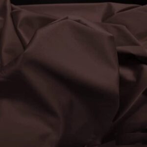 texco inc plain color 58" inch brown solid poly spandex shakira/satin cotton fabric diy projects/minimal 2 way stretch, 2 yards