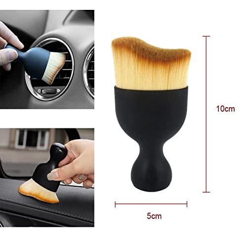 RJDJ Zabernim Car Cleaning Tool,Zabernim Car Brush,Zabernim Car Interior Cleaning Tool,Multifunctional Soft Bristle Detail Brush Dusting Tool,for All Corners of The Car (4pcs)