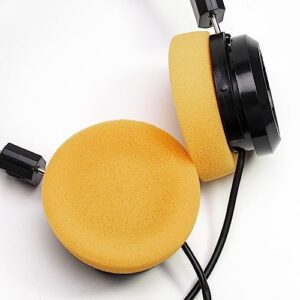 Voarmaks Ear Pad Foam Cushions Compatible with Sennheiser HD414 Grado SR60 SR60i SR80 SR80i SR80e SR125 SR225 SR325 SR SRI RS Series PS1000 GS1000 Headphones (Orange)