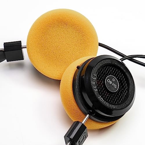 Voarmaks Ear Pad Foam Cushions Compatible with Sennheiser HD414 Grado SR60 SR60i SR80 SR80i SR80e SR125 SR225 SR325 SR SRI RS Series PS1000 GS1000 Headphones (Orange)