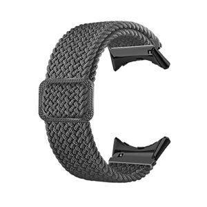 iPartsonline Watch Stretch Band Compatible with Google Pixel Watch Smartwatch Nylon Woven Strap Braided Solo Loop Sport Replacement Wristband Bracelet