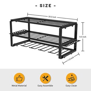 Power Tool Organizer, 3 Layers Wall Mount Drill Rack，Garage Wall Organizer with Shelf，Heavy Duty Garage Tool Organizer for Workshop, Tool Room, Garage, Utility Storage Rack.