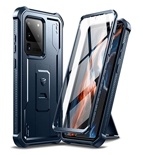 Dexnor Full Body Case for Samsung Galaxy S20 Ultra/6.9 inches, [Built in Screen Protector and Kickstand] Heavy Duty Military Grade Protection Shockproof Protective Cover for Galaxy S20 Ultra,Navy Blue