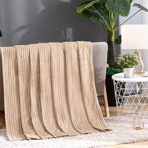 areclern Soft Blanket Fuzzy Blanket Polyester Throw Blanket for Couch Winter Warm Blanket for Home, Car Bright Yellow 70 * 100cm 1#