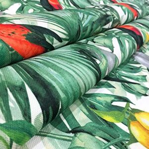 Tropical Toucan Birds,Lemons Floral Print Upholstery Fabric(200x140cm)-HDTF-0642-200