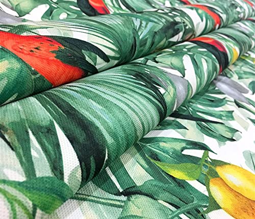 Tropical Toucan Birds,Lemons Floral Print Upholstery Fabric(200x140cm)-HDTF-0642-200