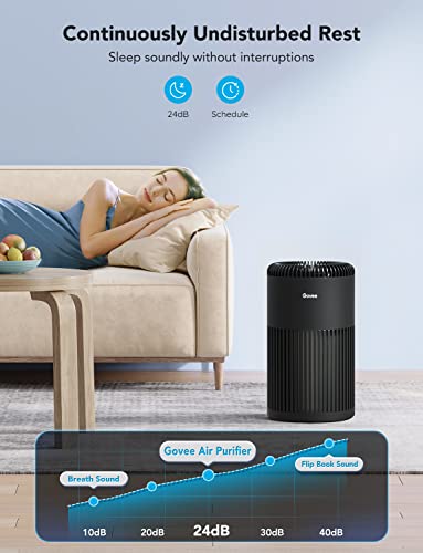 Govee Smart Kitchen Air Purifiers PM2.5 Sensor H7122111 Bundle with Govee Air-Purifier Replacement Accessories