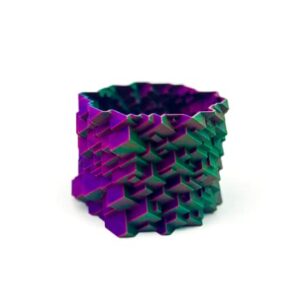 Matte RGB Tri-Color PLA 3D Printer Filament, Triple Color Coextrusion Matte Magic PLA Filament 1.75mm, Matte RGB PLA, Matte Red-Green-Blue Tri-Color Filament, 1kg/2.2lbs