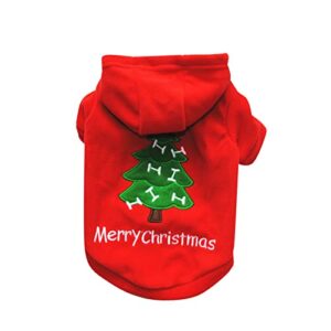christmas sweater holiday puppy costume sweater pet clothes warm orchard small sweater puppy small and medium teddy clothes for small dogs male