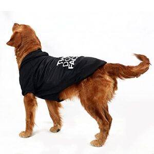 Dog Hoodie,Comfortable, Soft and Breathable Fashion Dog Sweatshirt,Trendy Dog Hoodie Face,for Small, Medium and Large Dogs (Black, X-Large(Chest: 23'', Back: 15''))