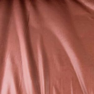 Texco Inc Plain Color Soft Poly Spandex ITY Jinx 4 Way Stretch Shine Venezia Fabric for DIY Projects, Rust 5 Yards