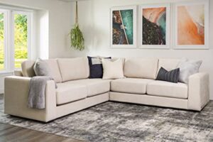 abbyson living elliot sofa - transitional design, fabric, stain resistant, sand