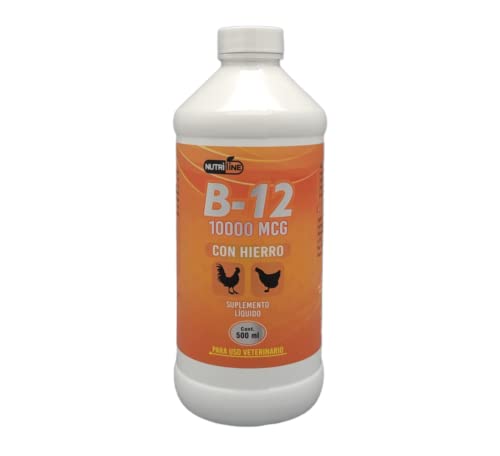 NUTRILINE B-12 for Poultry - Multivitamin Booster for Rooster, Hens, Chicken, Vitamin Recovery Liquid 16 onzas