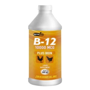 NUTRILINE B-12 for Poultry - Multivitamin Booster for Rooster, Hens, Chicken, Vitamin Recovery Liquid 16 onzas