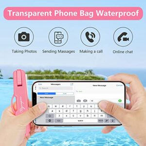 Waterproof Pouch and Cell Phone Case Set - Ideal for Beach Water Sports, Boating, Snorkeling, Kayaking, Rafting, Sailing - Includes 2 Clear Phone Dry Bags and 2 Fanny Packs, Perfect Cruise Essentials