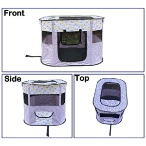 Apatal Portable Pet Playpen, Foldable Cats Exercise Enclosure Pen Tents Cat Delivery Isolation Room Dog Crates Kennel House Great for Indoor Outdoor Travel Use Pets Puppy Kitten Rabbit