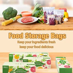 Ziplock Bag Organizer, Bag Storage Organizer for Kitchen Drawer, Plastic Bag Organizer for Gallon, Quart, Sandwich, Snack, Slider, Bamboo Baggie Organizer Compatible with Ziploc, Glad, Hefty, Solimo