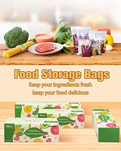 Ziplock Bag Organizer, Bag Storage Organizer for Kitchen Drawer, Plastic Bag Organizer for Gallon, Quart, Sandwich, Snack, Slider, Bamboo Baggie Organizer Compatible with Ziploc, Glad, Hefty, Solimo