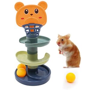 jinkoozz hamster slide toys, hamster ball toys, small animal entertainment toys, small animal cage accessories, suitable for hamsters guinea pigs chinchillas birds parrots parakeet