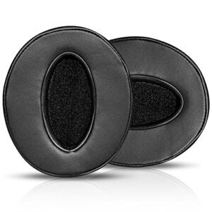 hd450 earpads, replacement sennheiser hd450bt ear pads protein leather ear cushions parts for sennheiser hd4.50bt, hd4.50, hd 4.50btnc, hd450, hd450bt soft and comfort sponge (black)