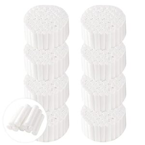 400 pcs dental gauze rolls cottons pads, nosebleed kit accessories #2 medium 1.5" mouth gauze nose plugs for dental clinic, household