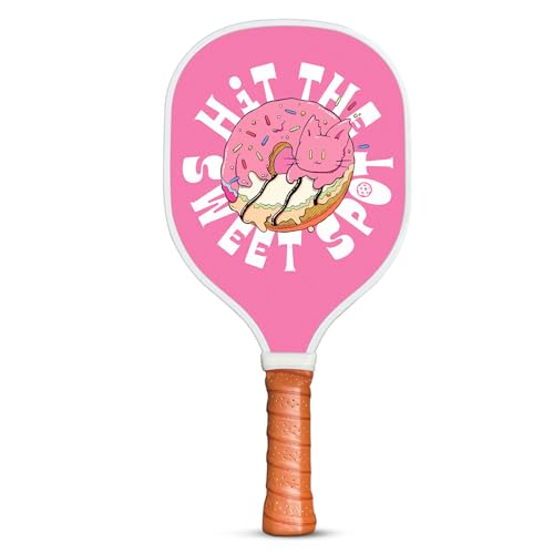 Xenia's Gifts Pickleball Paddle, Pickleball Racket with Ergonomic Designed Non-Slip Grip, Ideal for Beginners, Pros, and Kids (Pink, 2 Paddles)