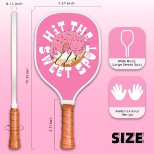 Xenia's Gifts Pickleball Paddle, Pickleball Racket with Ergonomic Designed Non-Slip Grip, Ideal for Beginners, Pros, and Kids (Pink, 2 Paddles)