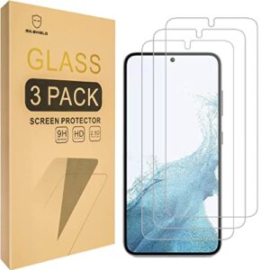 mr.shield [3-pack designed for samsung galaxy s23+ 5g / galaxy s23 plus 5g [fingerprint unlock compatible] [tempered glass] [japan glass with 9h hardness] screen protector